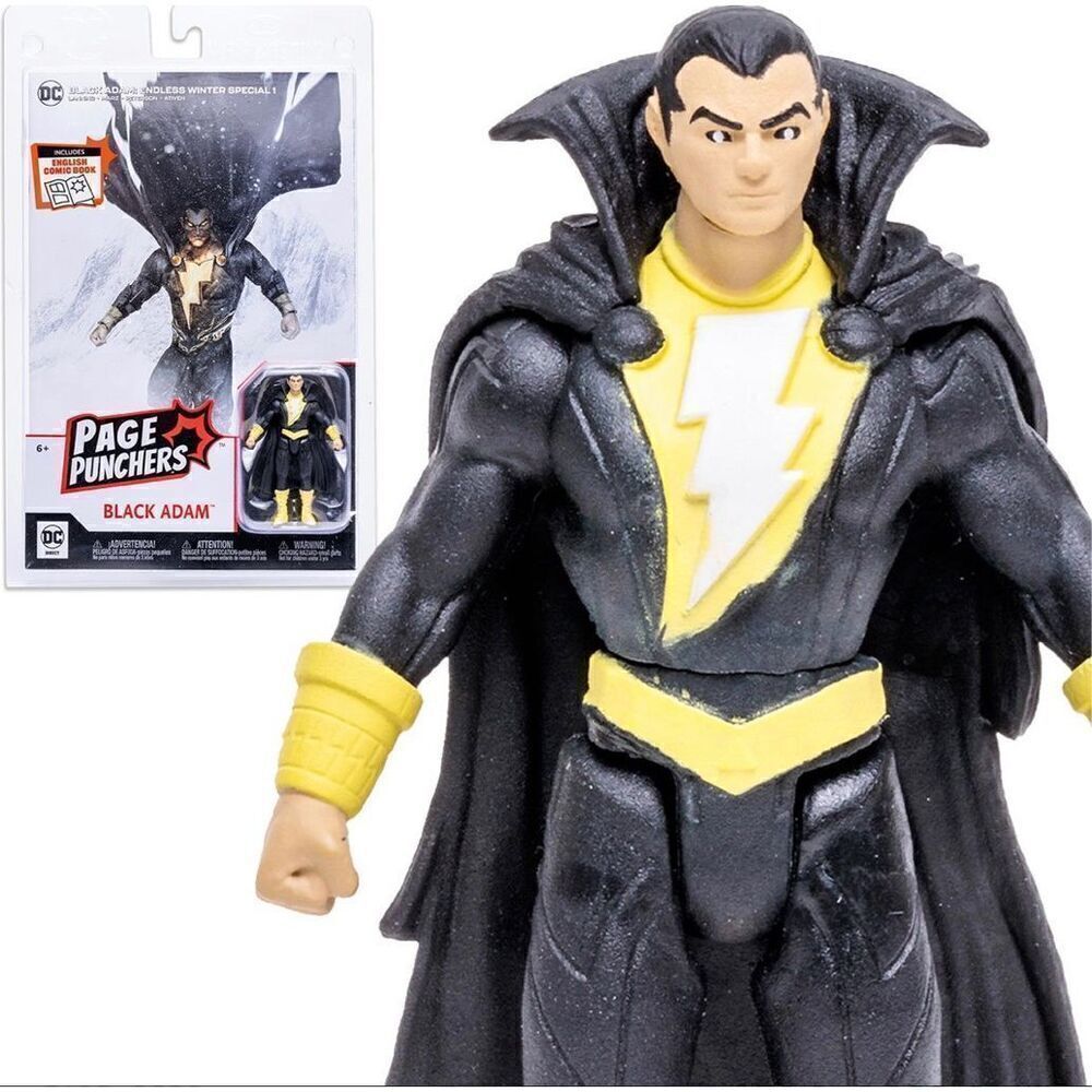 Endless Winter Page Punchers Action Figure Black Adam #1 Comic Book McFarlane DC